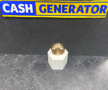 9ct Gold Band Ring (Size V) 8.8g