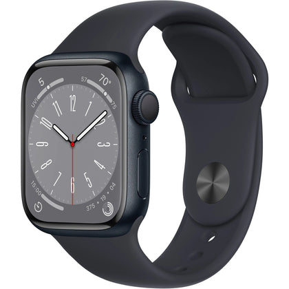 Apple Watch Series 8 GPS 41mm Aluminum Case Midnight with Sport Band Midnight