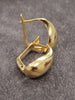 14ct Yellow Gold Teardrop Shaped Lever Back Earrings