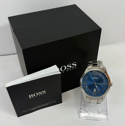 Boss Ambassador Mens Watch Blue face