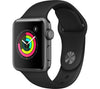 APPLE Watch Series 3 - Space Grey & Black Sports Band, 38 mm
