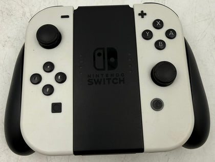 Nintendo Switch Joy Cons White Pair Oled Controllers Genuine with Grip