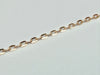 18ct rose gold chain with pendant 16"