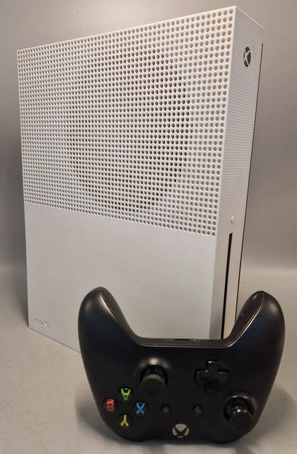 Microsoft Xbox One S Console, 1TB, White, boxed with leads and controller