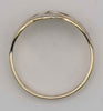 375 9CT Yellow Gold & white gold Ring 2.17g size M boxed * full hallmarked *