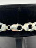 **BRAND NEW** 925 silver curb style chain with pendent 90.92G 23''