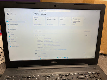 Dell Vostro 3591 - intel i5 10th Gen - 16GB - 256GB - Windows 11