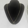 4.3G 9K (375) Hallmarked Gold T-Bar Necklace 20" Length