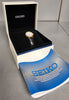 Seiko Watches Gold Finish Ladies Watch on Black Leather Strap SFQ830P1