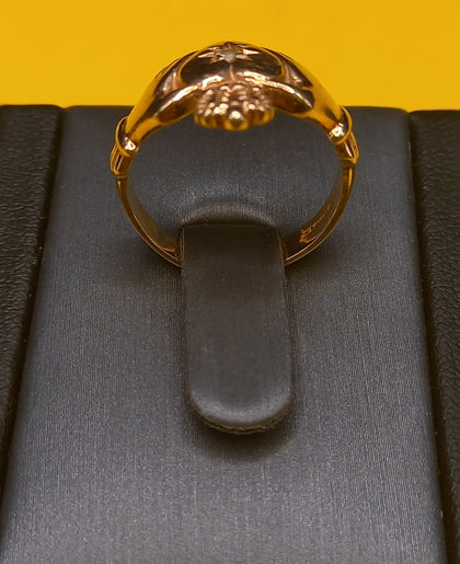9ct Claddagh Ring 4.1g Size-N 1/2