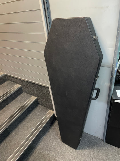 Coffin Cases Model G-185 Electric Guitar Case Black Velvet Interior