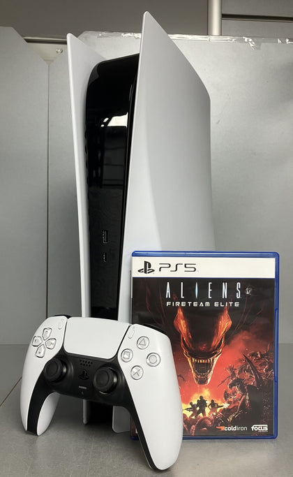 Sony Playstation 5 (PS5) Console - Disc Edition + Aliens Fireteam Elite