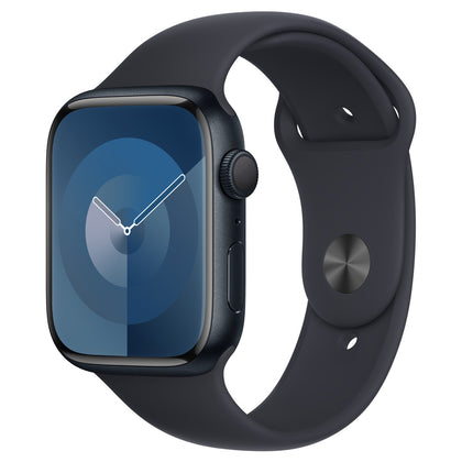 Apple Watch Series 9 - 41mm - GPS + Wi-Fi  - Graphite Stainless Steel Case - Midnight Sport Band - M/L