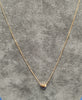 14ct Gold Tight Curb Chain & Heart Pendant Necklace