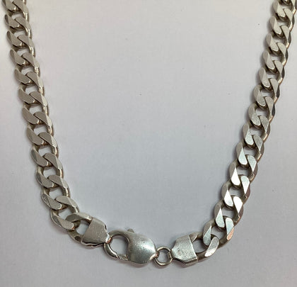 925 Silver Curb Chain Necklace 20
