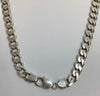925 Silver Curb Chain Necklace 20"