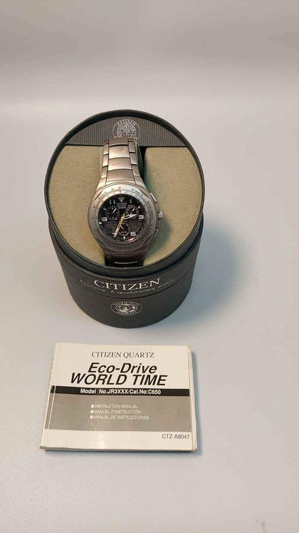 Citizen Skyhawk C650 Eco-Drive Radio Controlled Titanium - Boxed (Scratched)