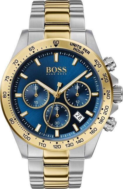 BOSS Hero Sport 1513767 Blue Dial Two Tone Steal Watch