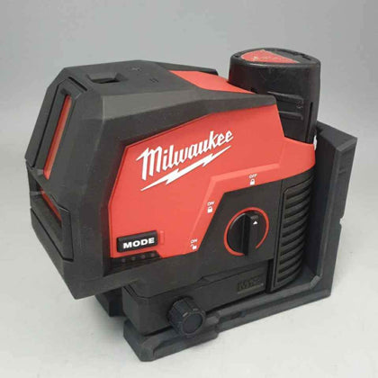 MILWAUKEE M12 CLLP-301C 12V GREEN CROSS LINE LASER KIT WITH PLUMB POINTS/ INCLUEDS BATTERY AND CHARGER