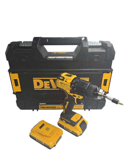 Dewalt 18V XR Brushless drill with battery and charger in case