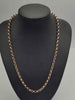 9ct Rose Gold Belcher Rolo Chain Necklace - 20" Long - 17.63 Grams