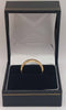 9ct 375 yellow gold plane wedding band 3.85g size M with box