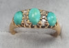 18ct Gold Ring Turquoise   /Diamond Ring N
