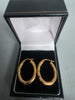 9ct GOLD EARRINGS 375 1.2G 25mm in Length