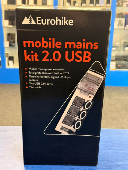 eurohike mobile mains kit 2.0 usb