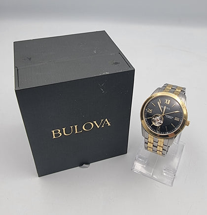 Bulova Men's Classic Two-Tone automatic movement  wrist watch boxed