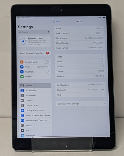Apple iPad 8th Generation 128GB - Wi-Fi