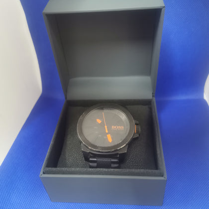 Hugo Boss Men's 1513004 Black Silicone Quartz Watch-missing strap hook
