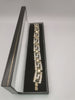 9K Gold Bracelet with Stones Hallmarked(375) and Tested 53.2G in weight 8" Length