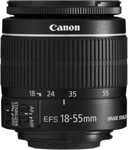 Canon EF-S 18-55mm f/3.5-5.6 Black Lens