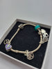 Pandora Bracelet 7 Charms ALL HALLMARKED , 28,64g, Size: Length Approx. 7.5"