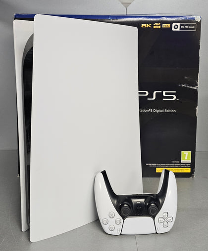 Sony Playstation 5 Digital Edition Console, 825GB, White, Boxed