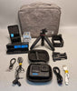 Go pro hero 10 5.3k black action cam with 6 batteries, 2 chargers, microphone, hard shell, tripod and carry case