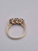 9ct Yellow Gold 3 Stone Trilogy Ring - Size K - 2.67 Grams