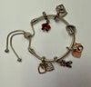 Pandora Adjustable Charm Bracelet with 6x Charms