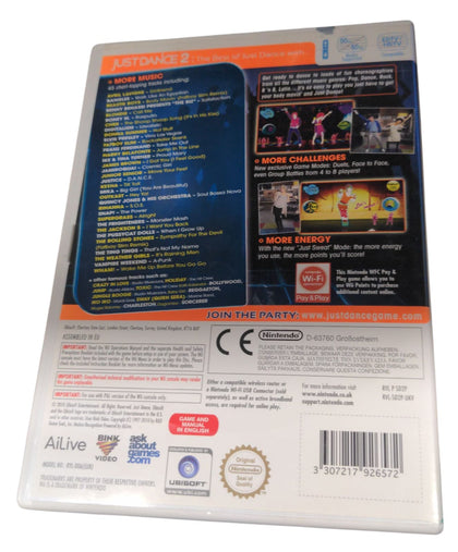 Nintendo Wii Just Dance 2 Game