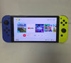 Nintendo Switch OLED -Neon Yellow/Blue with minecraft Loose game