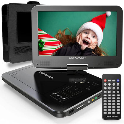 DBPOWER 12\ Portable DVD Player with 5-Hour Rechargeable Battery