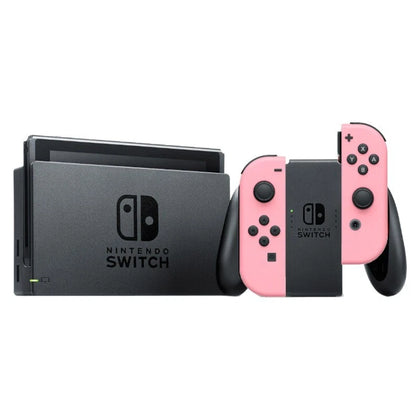 Switch Console, 32GB HAC-001 + Pink Joy-Con + 1 Game