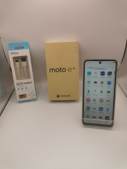 Motorola Moto E15 (2GB+64GB) Denim Blue Unlocked, Boxed