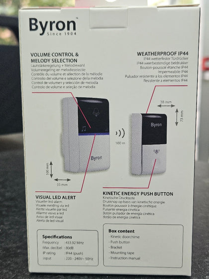 Byron Wireless Doorbell Kit