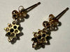 9CT Gold Earrings with Black Stones