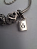 Pandora 925 Moments Heart Clasp Bangle with 6 charms and security clasp BOXED