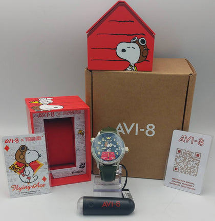 Avi-8 Hawker Hurricane Classic Chrono Peanuts Snoopy Flying Ace Limited Edition boxed