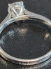 9ct White Gold Solitaire Ring with 0.50ct Diamond - Size J - 1.57g total. Hallmarked & Stamped