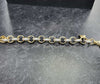 9ct Gold C/Z Belcher Bracelet 36.01g